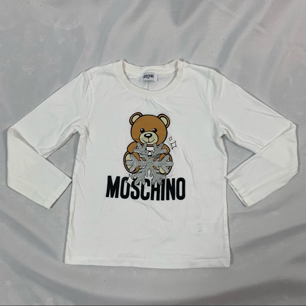 Moschino Girls Long Sleeve T-shirt, Size 7